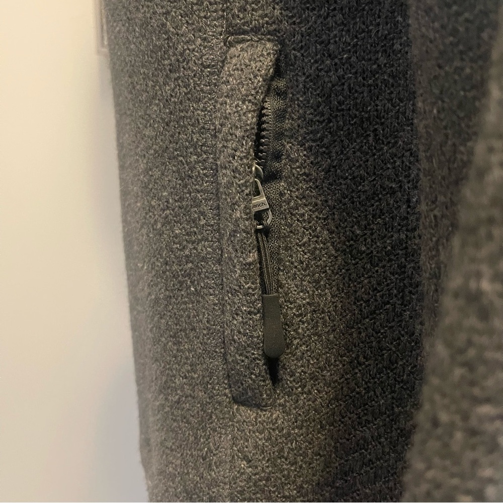 Bench Black Loris' Marled Knit Hooded Jacket Slim Fit Size Medium - Picture 10 of 16